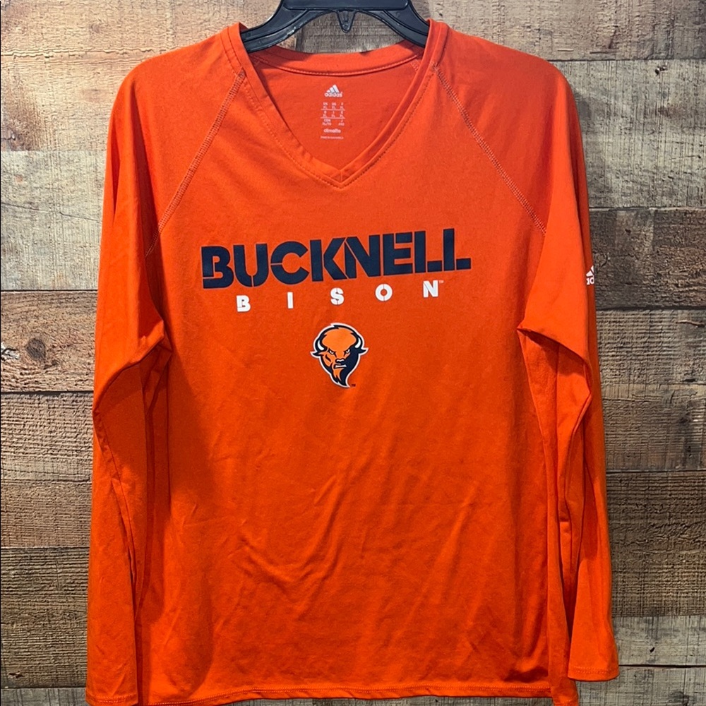 Adidas Orange Bucknell Bison Long Sleeve Tee women's XL